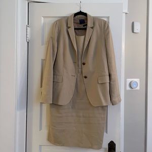 J. Crew Women’s Professional Dress & Jacket - Beige - Size 10/12